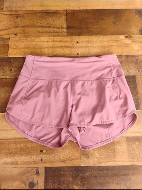 Lululemon Speed Up Shorts Pink Taupe Size 6